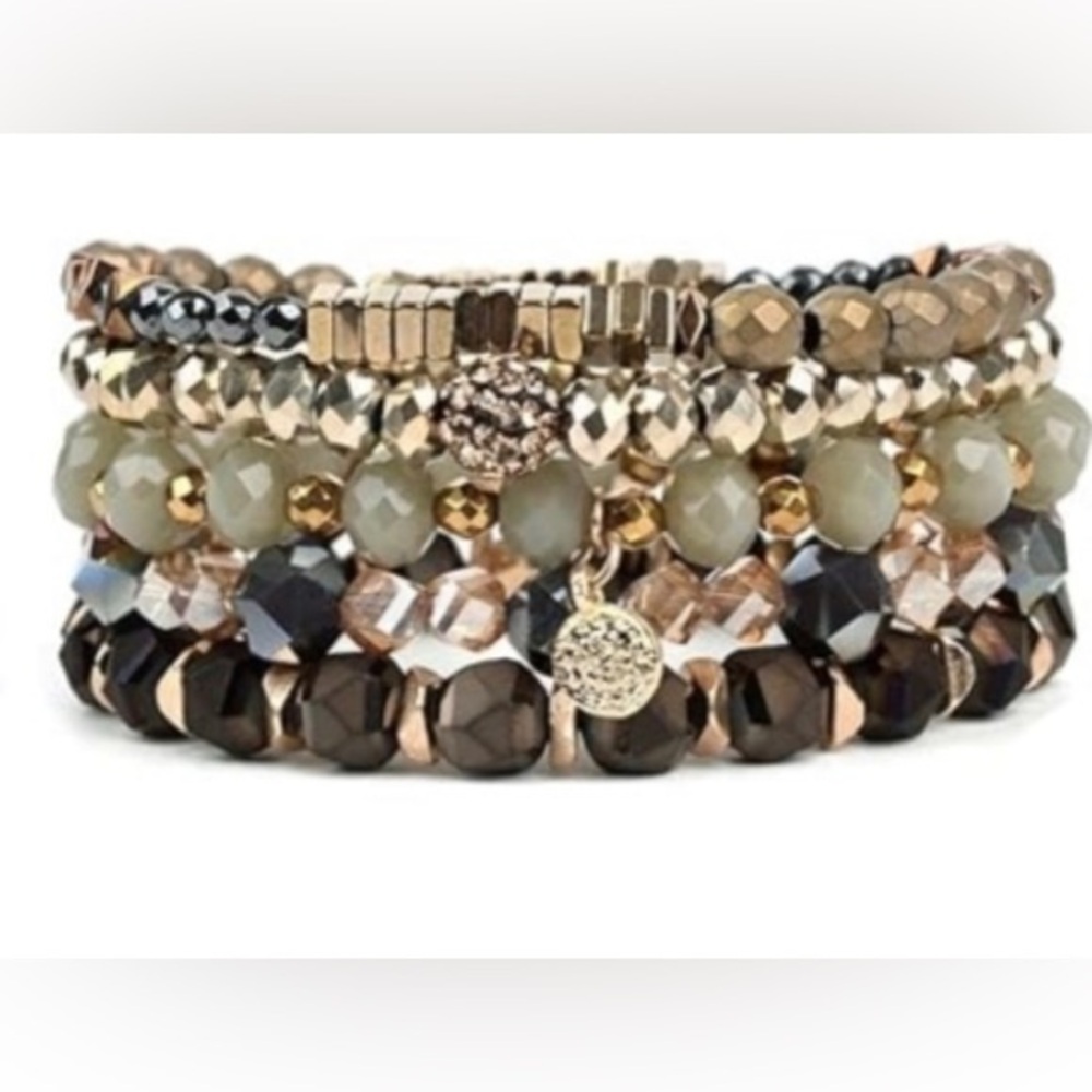 Bohemian glass beaded bracelets